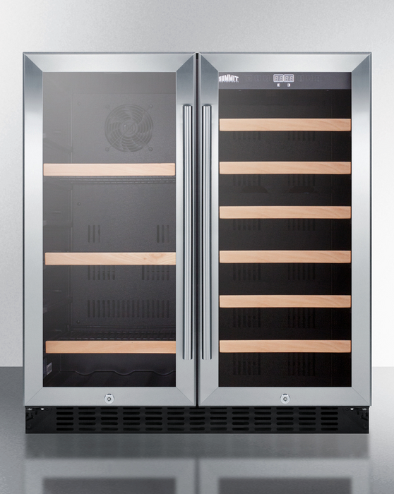 Summit 30" Wide Built-In Wine/Beverage Center Refrigerator Accessories Summit Appliance