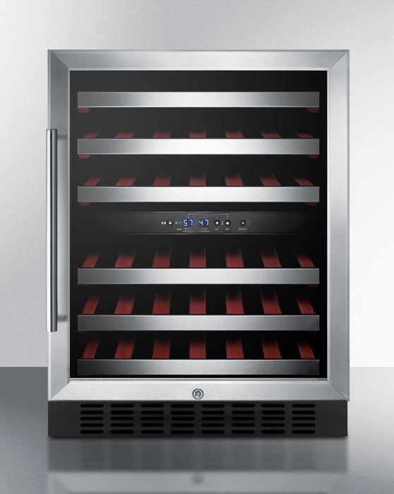 Summit 24" Wide Built-In Wine Cellar Refrigerator Accessories Summit Appliance