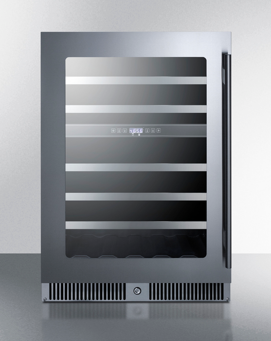 Summit 24" Wide Built-In Dual-Zone Wine Cellar Refrigerator Accessories Summit Appliance
