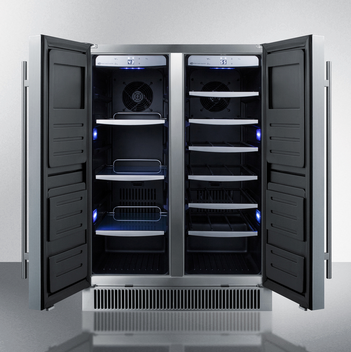Summit 24" Wide Built-In Outdoor Wine/Beverage Center Refrigerator Accessories Summit Appliance