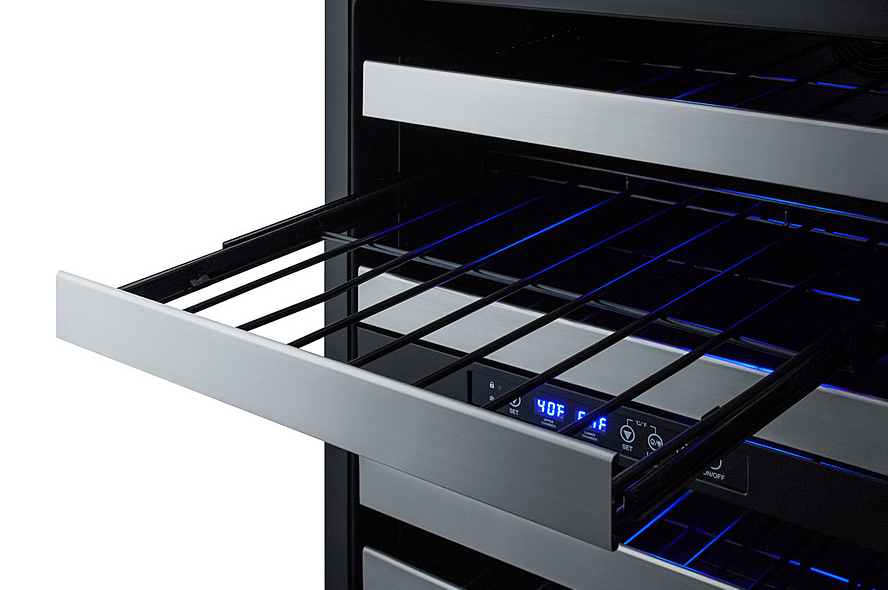Summit 24" Wide Built-In Wine Cellar, ADA Compliant Refrigerator Accessories Summit Appliance