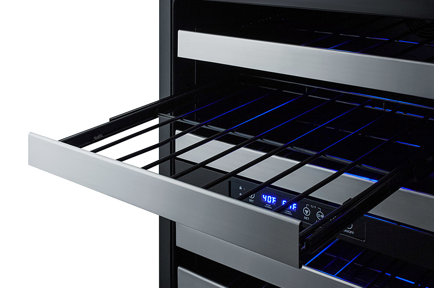 Summit 24" Wide Built-In Wine Cellar, ADA Compliant Refrigerator Accessories Summit Appliance