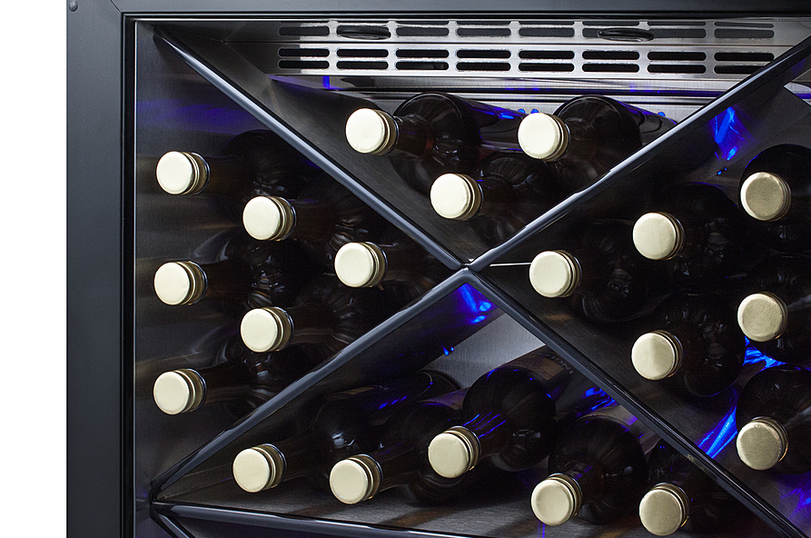 Summit 24" Wide Single Zone Built-In Commercial Wine Cellar Refrigerator Accessories Summit Appliance   