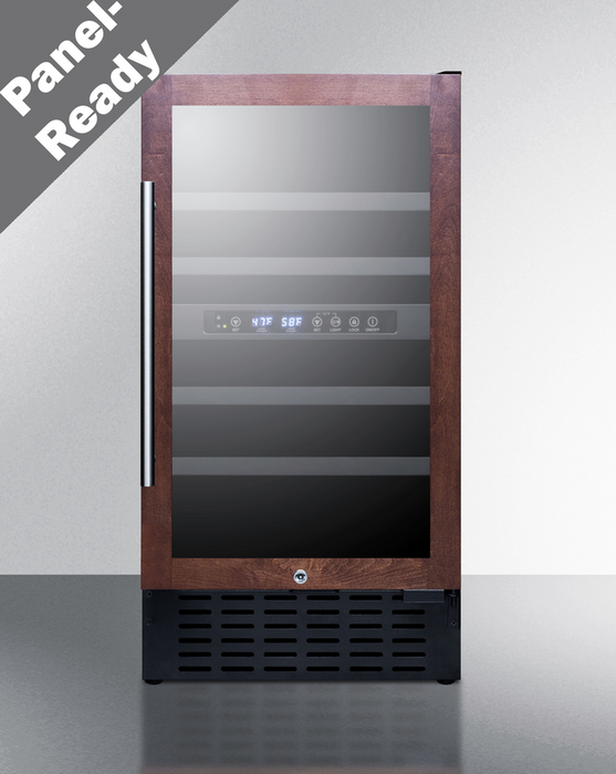 Summit 18" Wide Built-In Wine Cellar (Panel Not Included) Refrigerator Accessories Summit Appliance