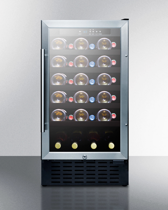 Summit 18" Wide Built-In Wine Cellar, ADA Compliant Refrigerator Accessories Summit Appliance