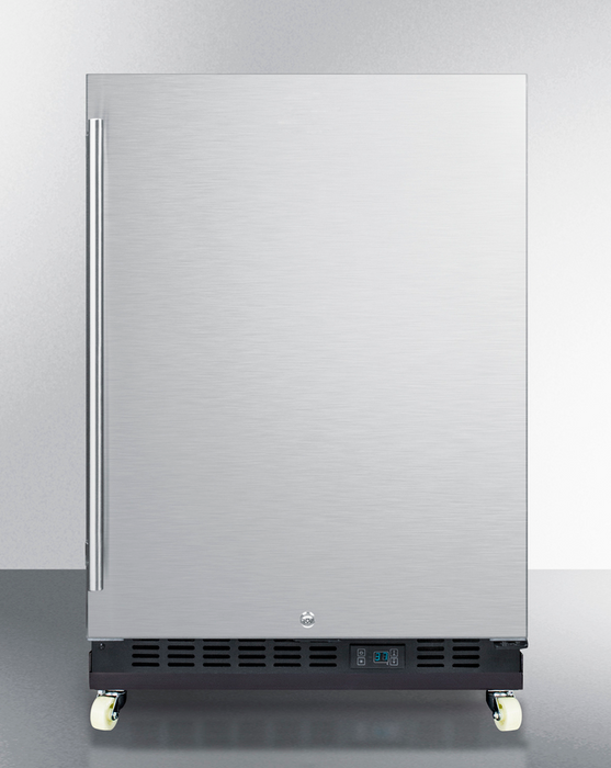 Summit 24" Wide Built-In Mini Reach-In Beverage Center with Dolly Refrigerator Accessories Summit Appliance