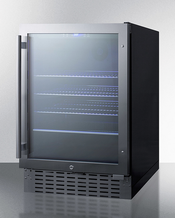 Summit 24" Wide Built-In Beverage Cooler Refrigerator Accessories Summit Appliance