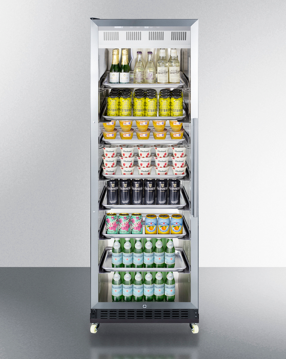 Summit 24" Wide Mini Reach-In Beverage Center with Dolly Refrigerator Accessories Summit Appliance