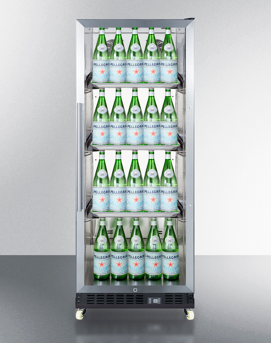 Summit 24" Wide Mini Reach-In Beverage Center with Dolly Refrigerator Accessories Summit Appliance