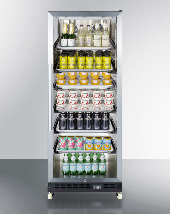 Summit 24" Wide Mini Reach-In Beverage Center with Dolly Refrigerator Accessories Summit Appliance