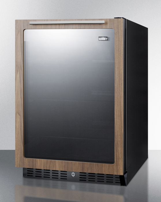 Summit 24" Wide Built-In Beverage Center With Wood Door Trim, ADA Compliant Refrigerator Accessories Summit Appliance