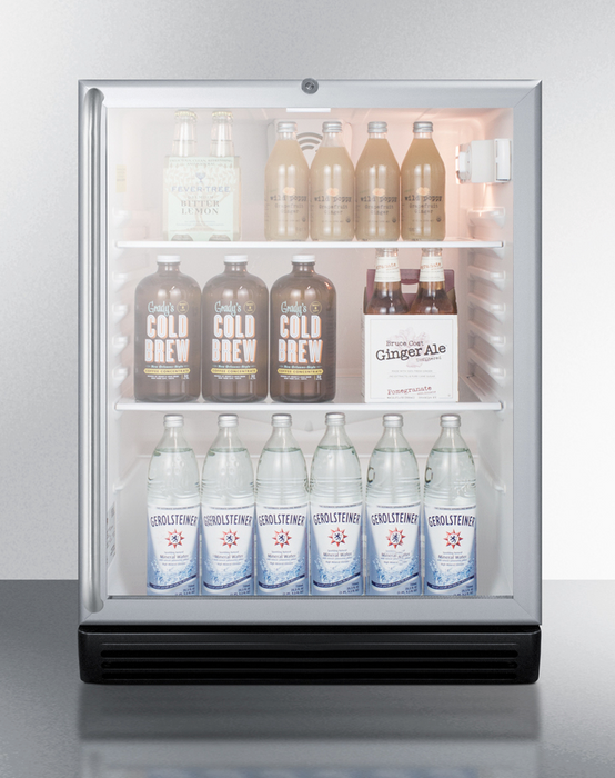 Summit 24" Wide Built-In Beverage Center, ADA Compliant Refrigerator Accessories Summit Appliance