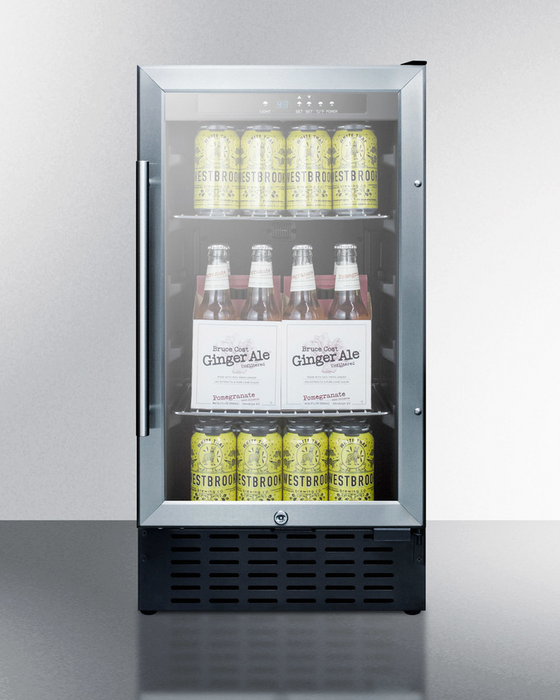 Summit 18" Wide Built-In Beverage Center, ADA Compliant Refrigerator Accessories Summit Appliance