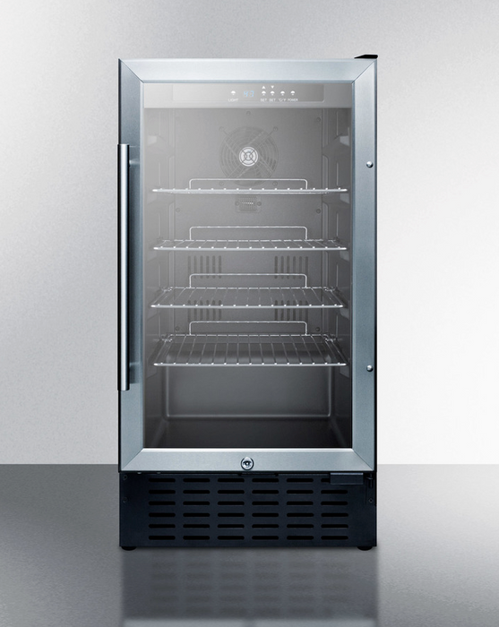 Summit 18" Wide Built-In Beverage Center, ADA Compliant Refrigerator Accessories Summit Appliance