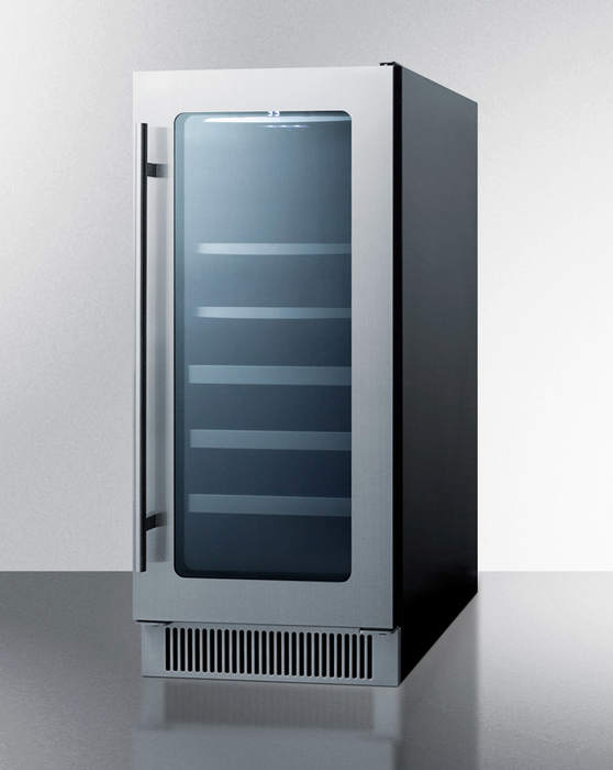 Summit 15" Wide Built-In Wine/Beverage Center Refrigerator Accessories Summit Appliance