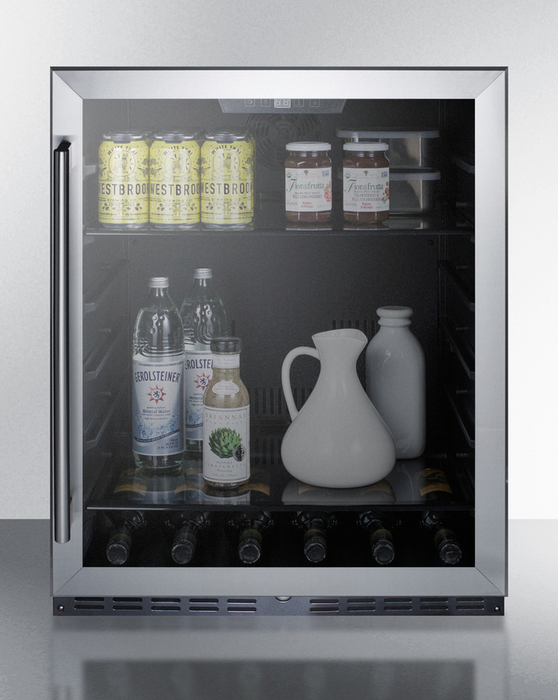 Summit 24" Wide Built-In Beverage Center, ADA Compliant Refrigerator Accessories Summit Appliance