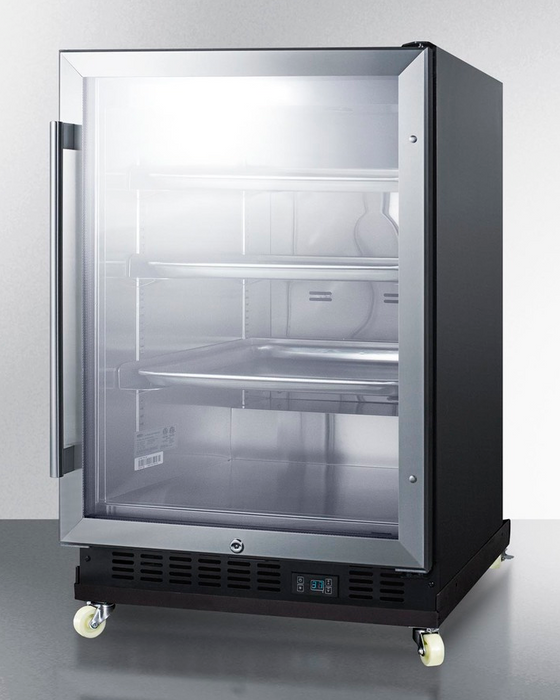 Summit 24" Wide Built-In Mini Reach-In Beverage Center with Dolly Refrigerator Accessories Summit Appliance