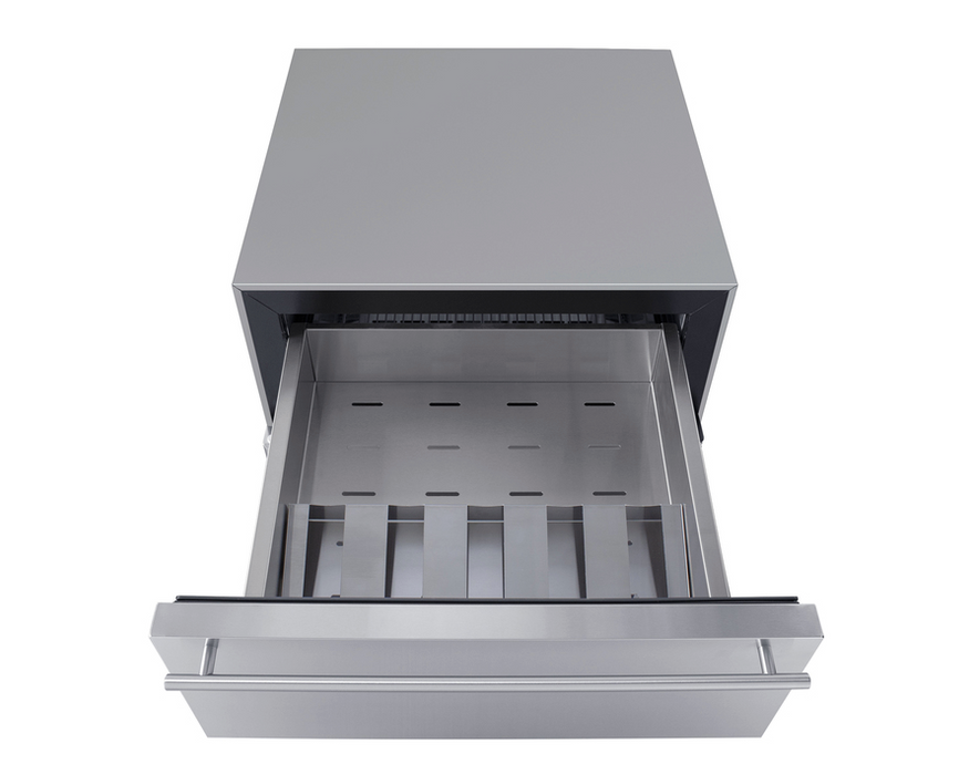 Summit 24" Wide Built-In Commercial Beverage Refrigerator With Top Drawer Refrigerator Accessories Summit Appliance
