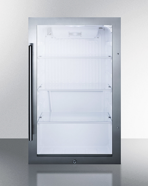 Summit Shallow Depth Indoor/Outdoor Beverage Cooler Refrigerator Accessories Summit Appliance