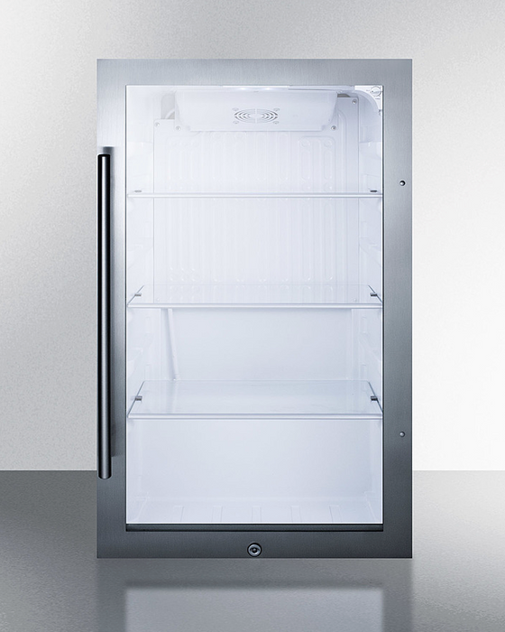Summit Shallow Depth Indoor/Outdoor Beverage Cooler Refrigerator Accessories Summit Appliance
