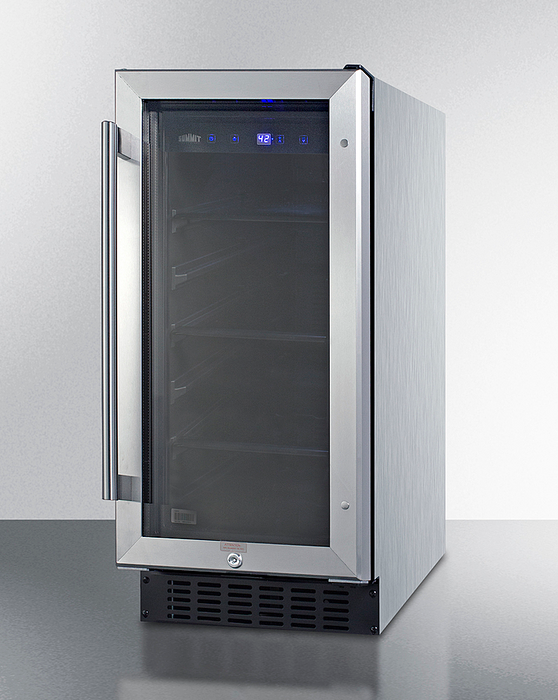 Summit 15" Wide Built-In Beverage Center, ADA Compliant Refrigerator Accessories Summit Appliance
