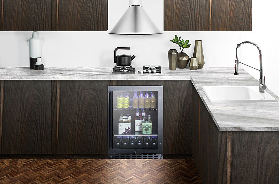 Summit 24" Wide Built-In Beverage Cooler, ADA Compliant Refrigerator Accessories Summit Appliance