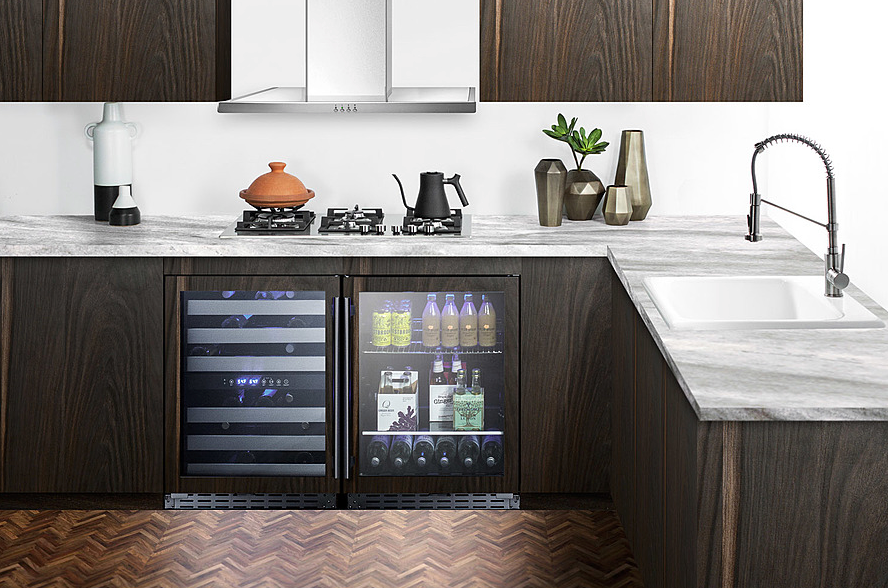 Summit 24" Wide Built-In Beverage Cooler, ADA Compliant Refrigerator Accessories Summit Appliance