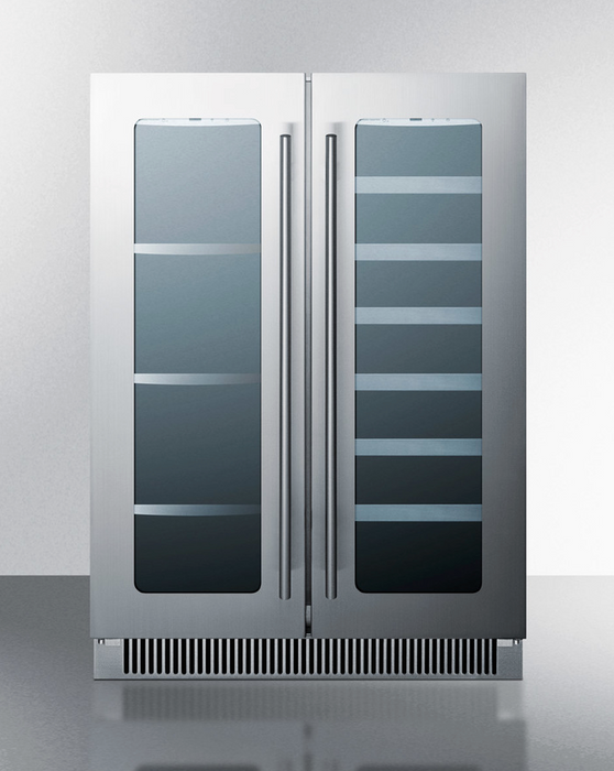 Summit 24" Wide Built-In Wine/Beverage Center Refrigerator Accessories Summit Appliance