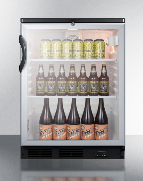 Summit 24" Wide Built-In Craft Beer Pub Cellar Refrigerator Accessories Summit Appliance