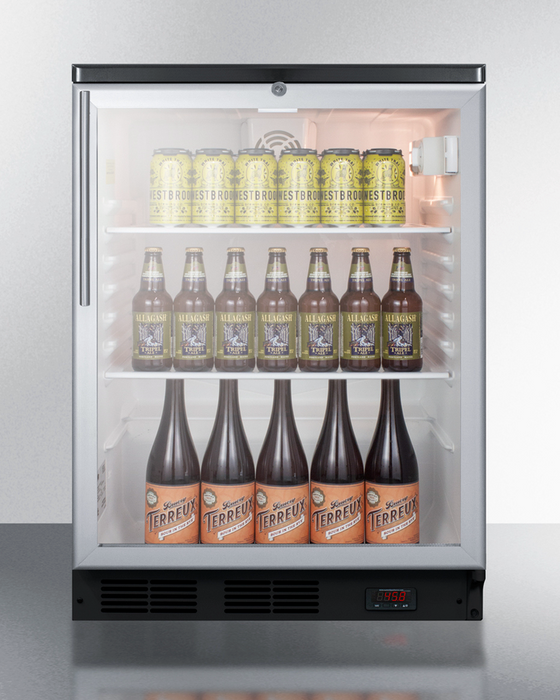 Summit 24" Wide Built-In Craft Beer Pub Cellar Refrigerator Accessories Summit Appliance