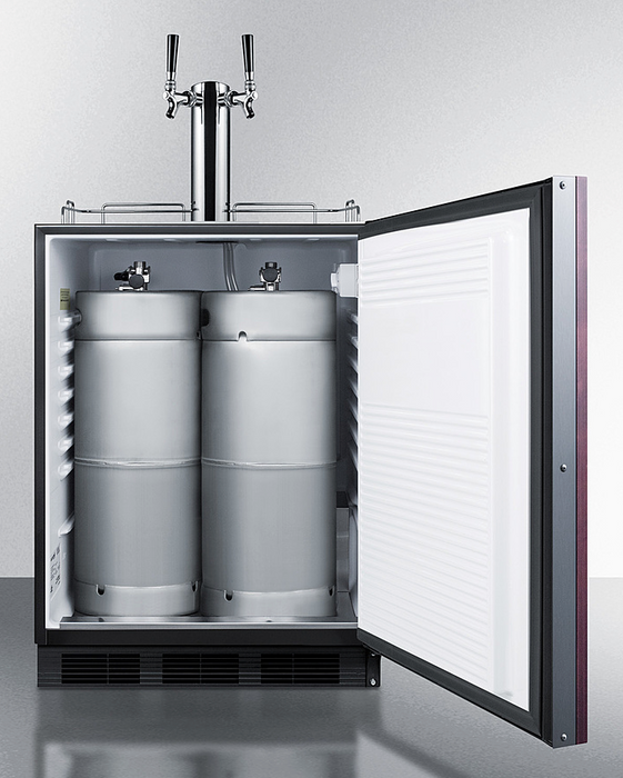 Summit 24" Wide Built-In Wine Kegerator, ADA Compliant (Panel Not Included) Refrigerator Accessories Summit Appliance