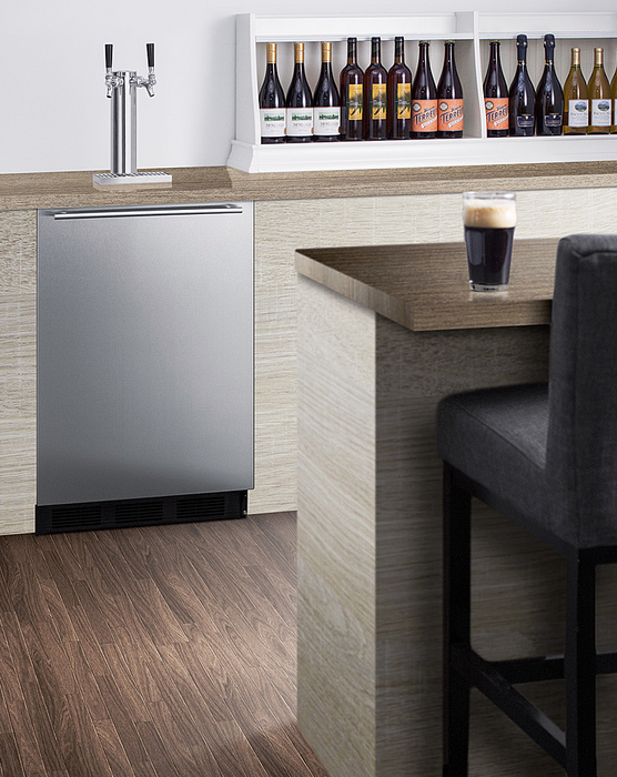 Summit 24" Wide Built-In Wine Kegerator, ADA Compliant Refrigerator Accessories Summit Appliance