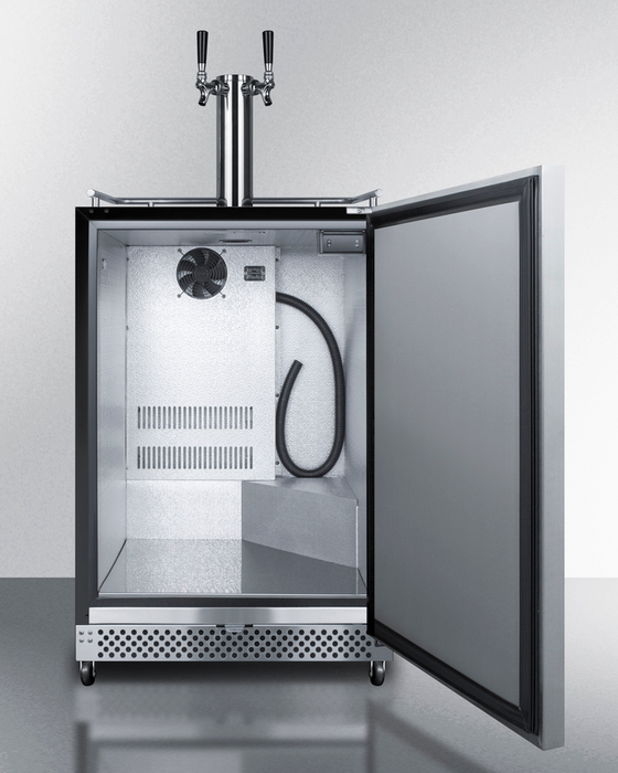 Summit 24" Wide Built-In Outdoor Cold Brew Coffee Kegerator Refrigerator Accessories Summit Appliance