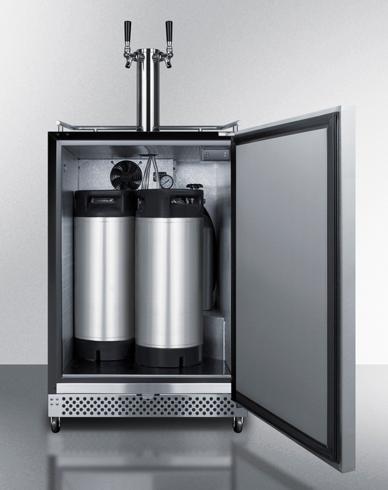 Summit 24" Wide Built-In Outdoor Cold Brew Coffee Kegerator Refrigerator Accessories Summit Appliance
