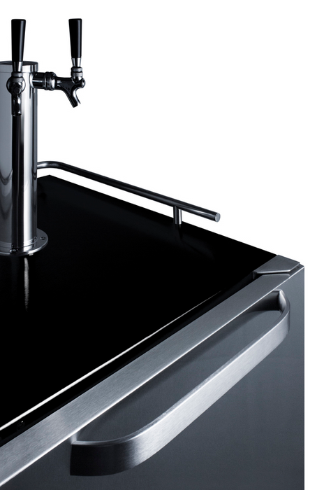 Summit 24" Wide Built-In Outdoor Cold Brew Coffee Kegerator Refrigerator Accessories Summit Appliance