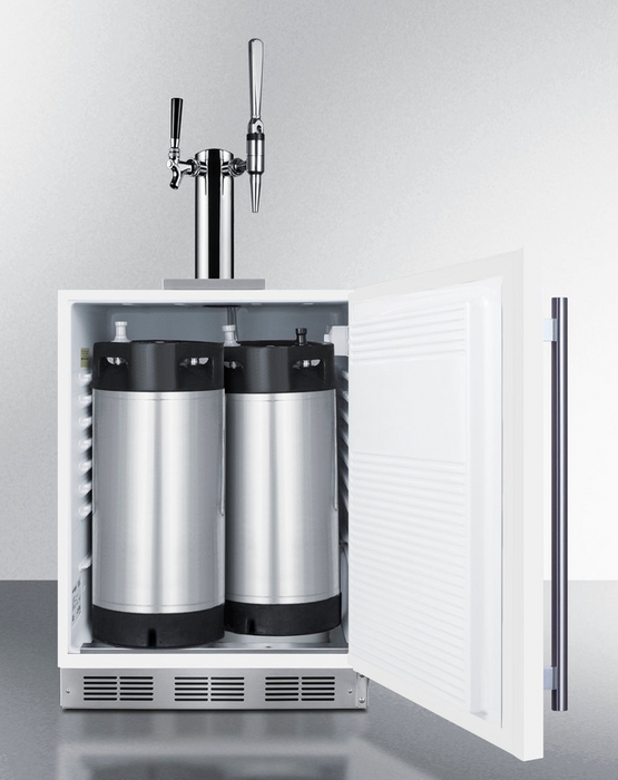 Summit 24" Wide Built-In Coffee Kegerator, ADA Compliant Refrigerator Accessories Summit Appliance