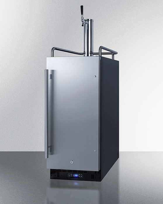 Summit 15" Wide Built-In Cold Brew Coffee Kegerator Refrigerator Accessories Summit Appliance