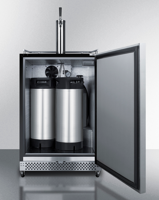Summit 24" Wide Built-In Outdoor Cold Brew Coffee Kegerator Refrigerator Accessories Summit Appliance