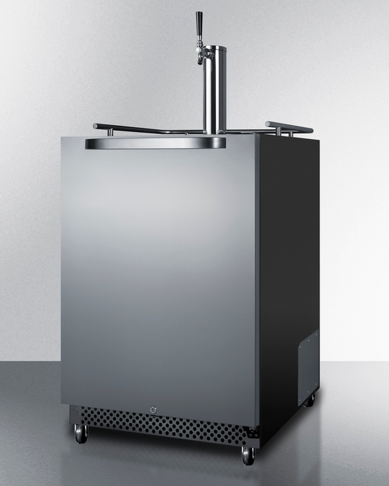 Summit 24" Wide Built-In Outdoor Cold Brew Coffee Kegerator Refrigerator Accessories Summit Appliance