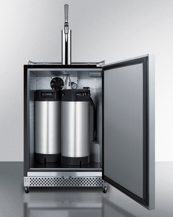 Summit 24" Wide Built-In Outdoor Nitro-Infused Coffee Kegerator Refrigerator Accessories Summit Appliance