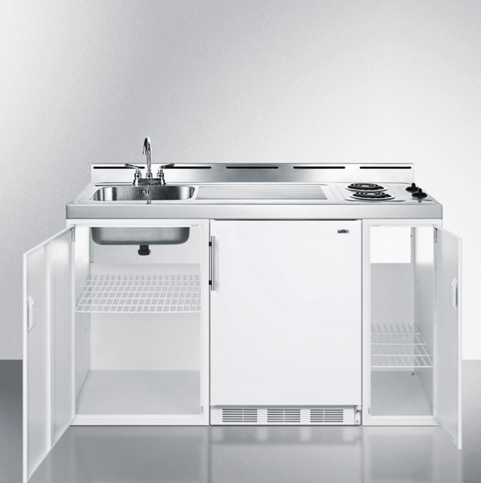 Summit 60" Wide All-In-One Kitchenette Refrigerator Accessories Summit Appliance