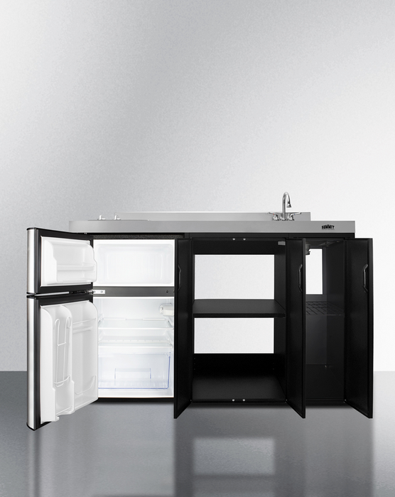Summit 54" Wide All-In-One Kitchenette Refrigerator Accessories Summit Appliance