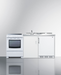 Summit 72" Wide All-in-One Kitchenette with Electric Range Refrigerator Accessories Summit Appliance   