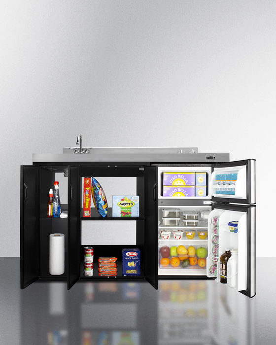 Summit 54" Wide All-In-One Kitchenette Refrigerator Accessories Summit Appliance