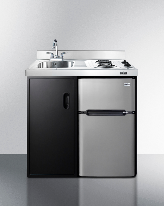 Summit 36" Wide All-In-One Kitchenette Refrigerator Accessories Summit Appliance   