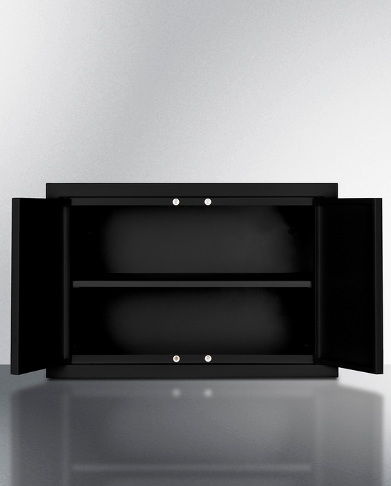 Summit Black 18" Wide Wall Cabinet Refrigerator Accessories Summit Appliance