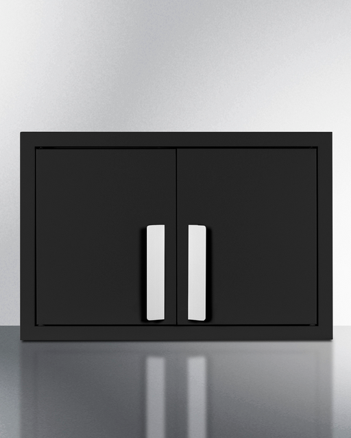 Summit Black 18" Wide Wall Cabinet Refrigerator Accessories Summit Appliance