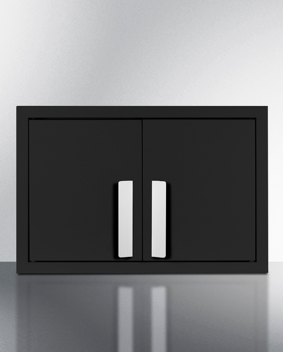 Summit Black 18" Wide Wall Cabinet Refrigerator Accessories Summit Appliance