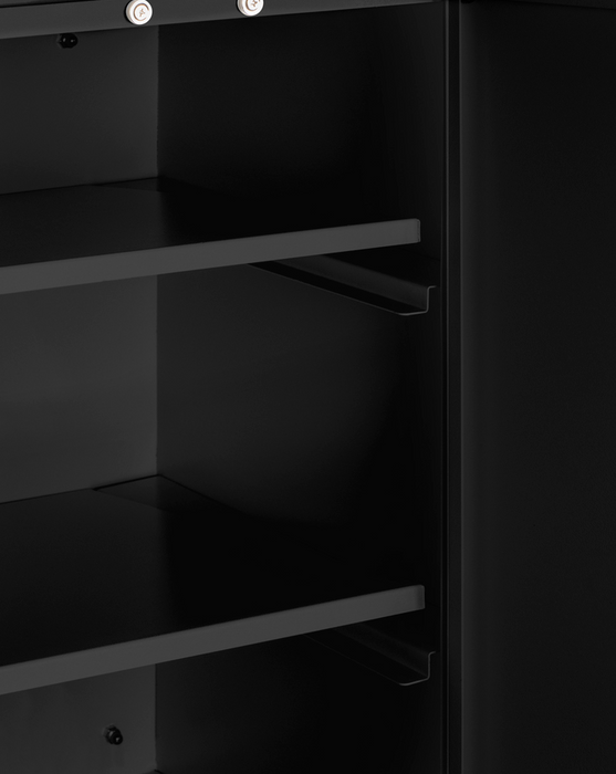 Summit Black 12" Wide Wall Cabinet Refrigerator Accessories Summit Appliance