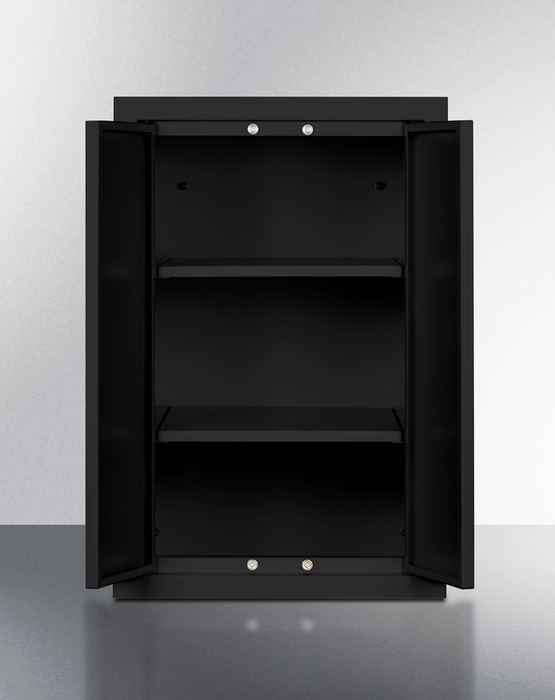 Summit Black 12" Wide Wall Cabinet Refrigerator Accessories Summit Appliance